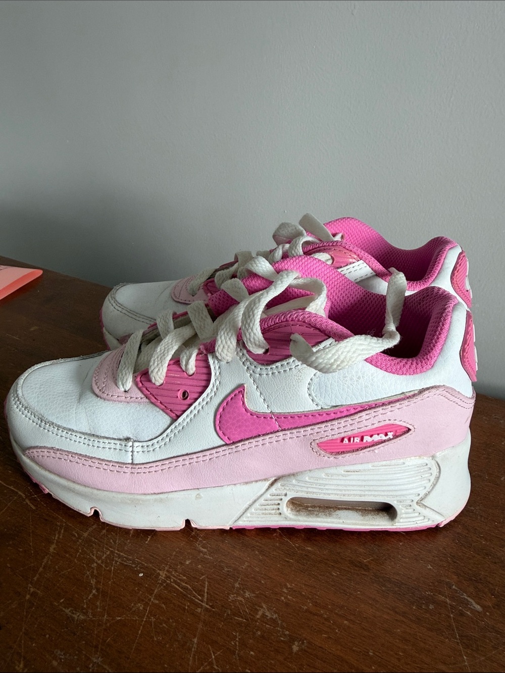 Nike Kids Pink & White Air Max Sneakers